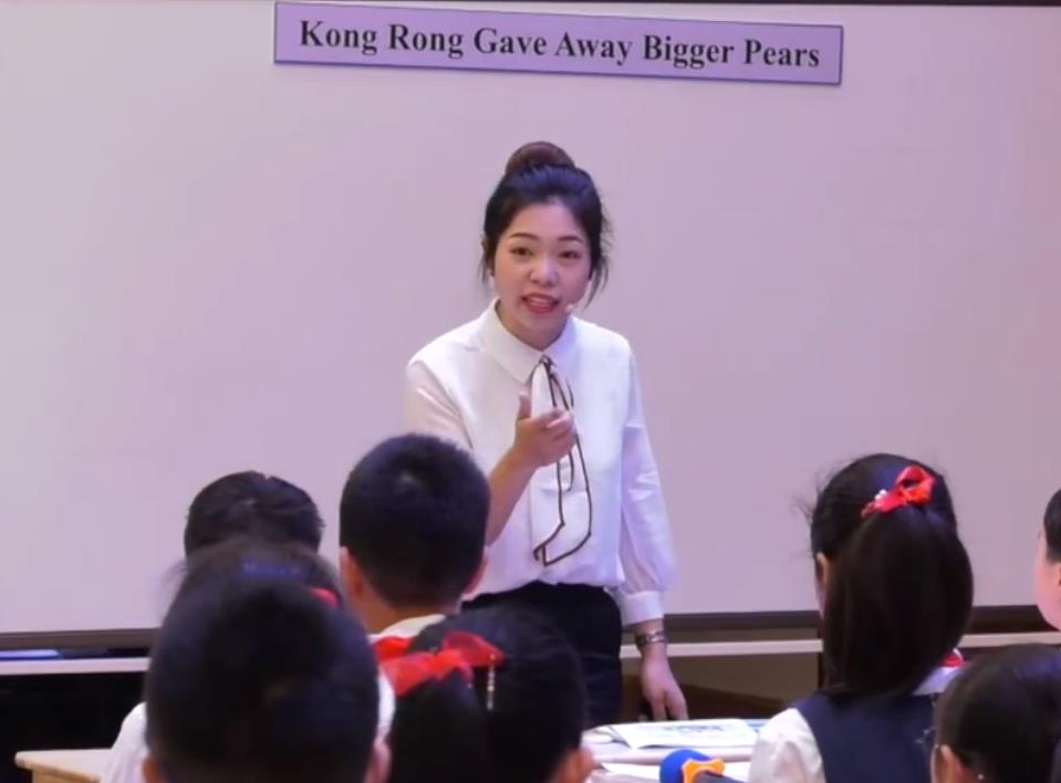 張建翠，閱讀課《Kong Rong Gave Away Bigger Pears》，六年級，人教版