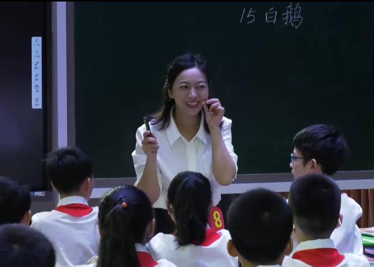 蔣朝燕，《白鵝》，四年級(jí)下冊(cè)，第四單位