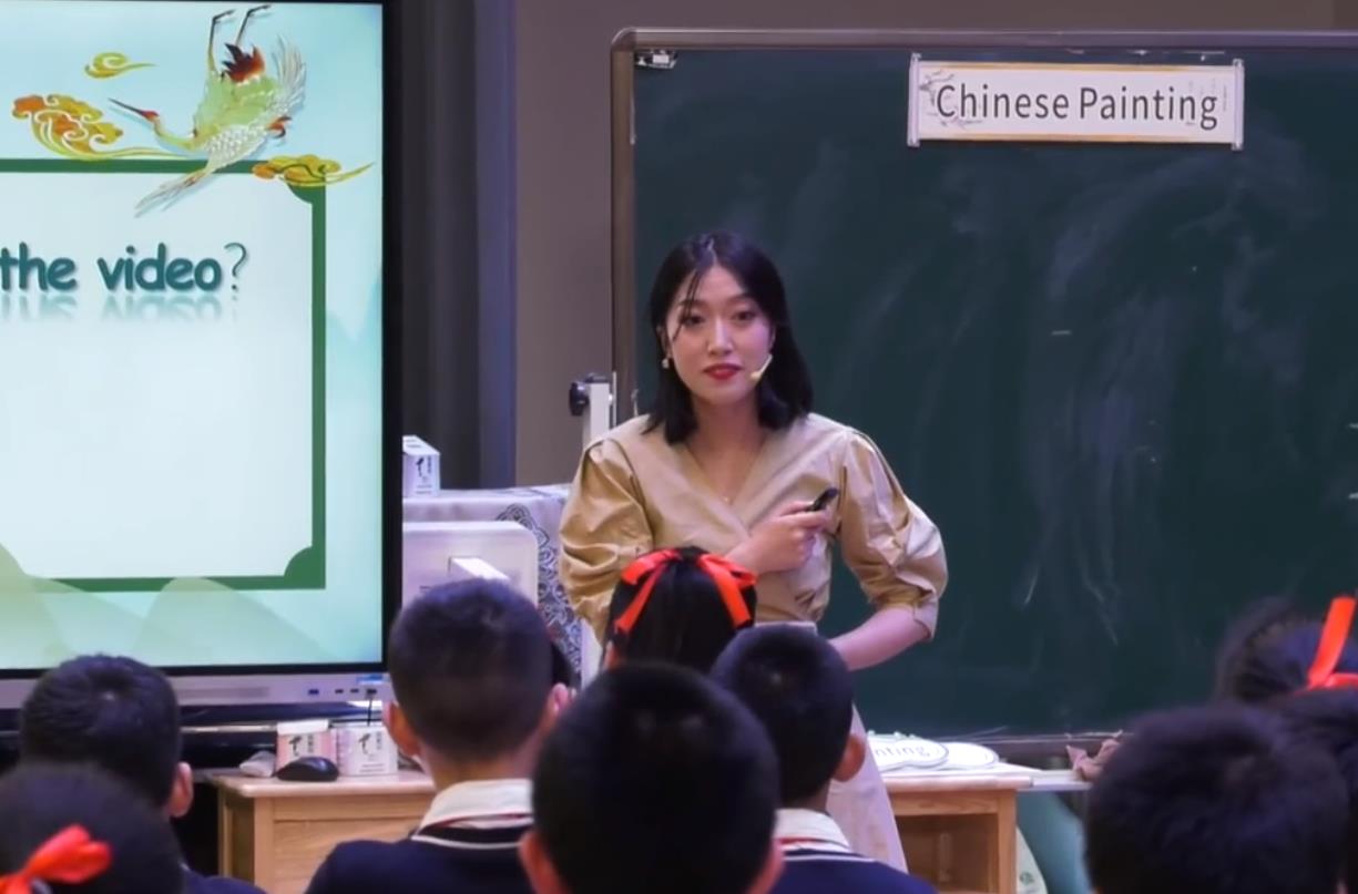 陳明玥，綜合語用課《Chinese Painting》，五年級，自編文本