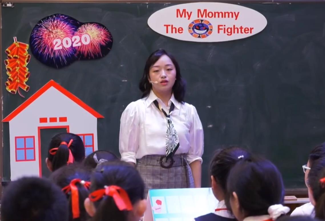 高傳蓉，閱讀課《My Mommy The Virus Fighter》，六年級，繪本